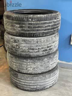 255/55/20 used Bridgestone 4 Tyres good condition