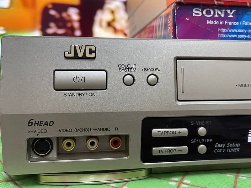 JVC video cassette recorder 6 head 3