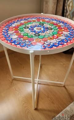 Unique Artistic Bottlecap Table Art 0