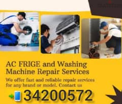 Ac service roomving and fixing washing machine dishwasher