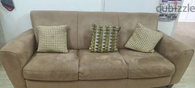 all together 3+2 seater sofa set with coffee table, 2seater red sofa