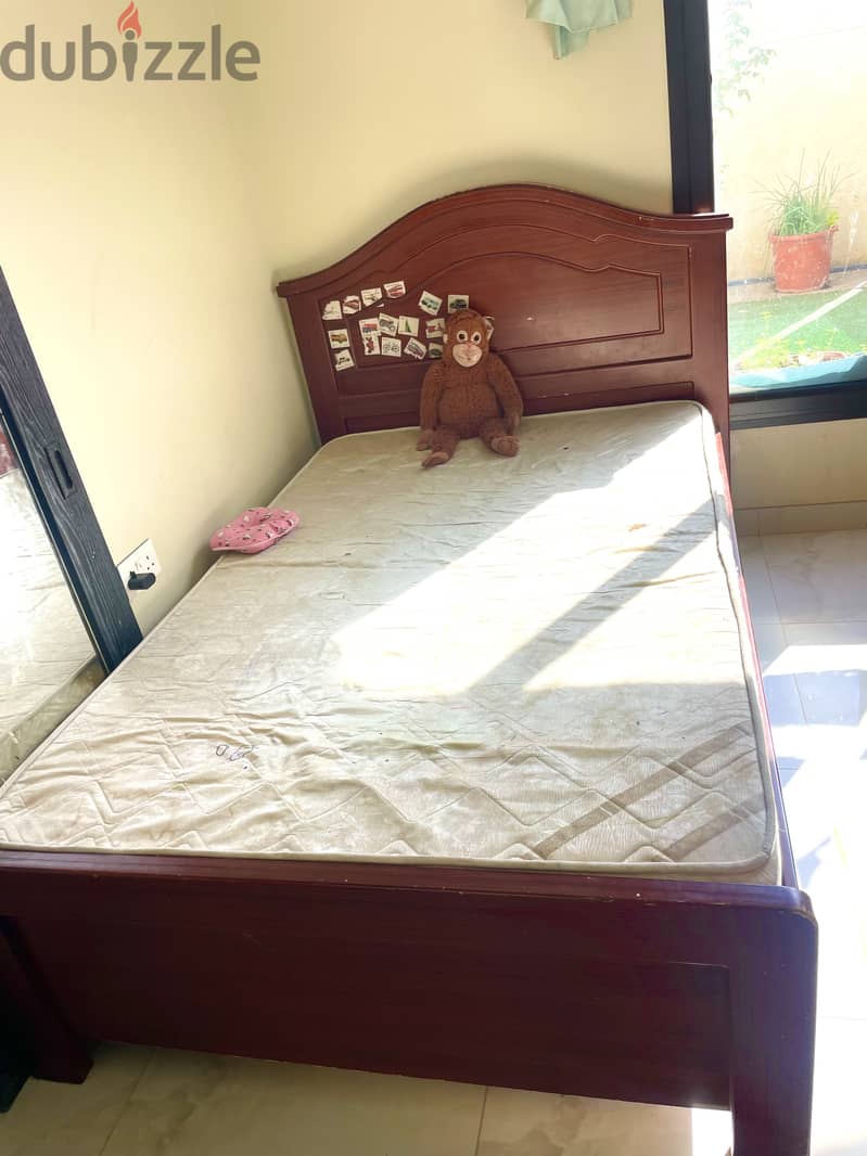 Double Bed with Mattress: BD. 30 5