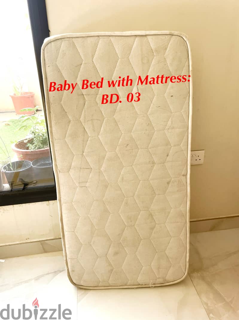 Double Bed with Mattress: BD. 30 7