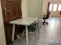 multipurpose table with 2 chairs for sale