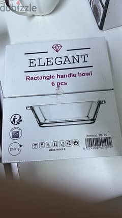 Elegant Rectangle bowl set 0