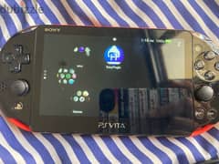 Red psvita 2000 (64gb) with Original charger 0