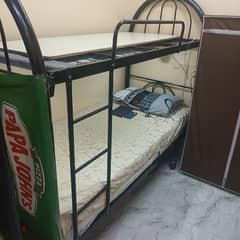 like a new good condition stylish bed with led lights.
