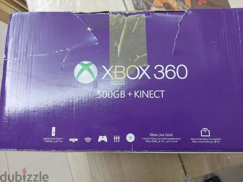 xbox 360 used with 7 games cd 8
