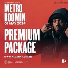 Metro Boomin 1st May ticket for sale, 20/- BHD ONLY