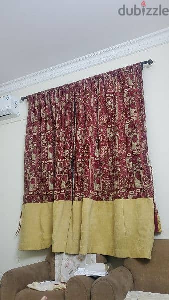 2 pair curtain and rad set for sale 0