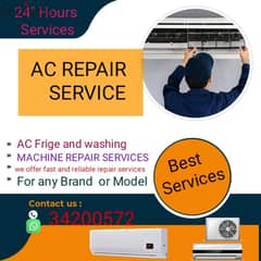 Window AC gas leakage AC service and removing and fixing installation