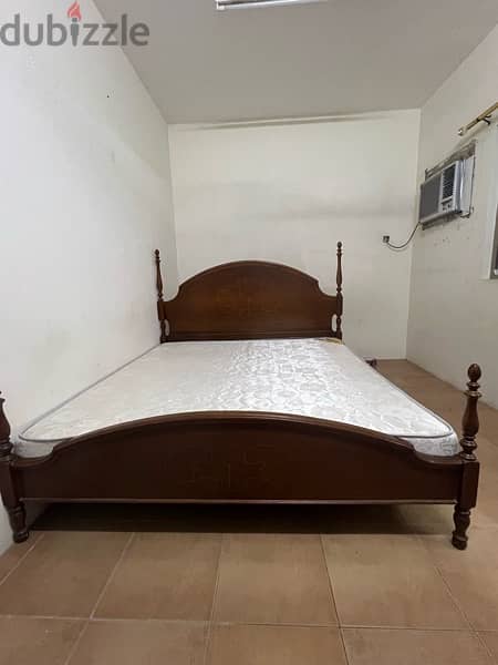 king size Bed only no mattress 2