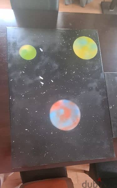 Solar System Canvas Paintings 1
