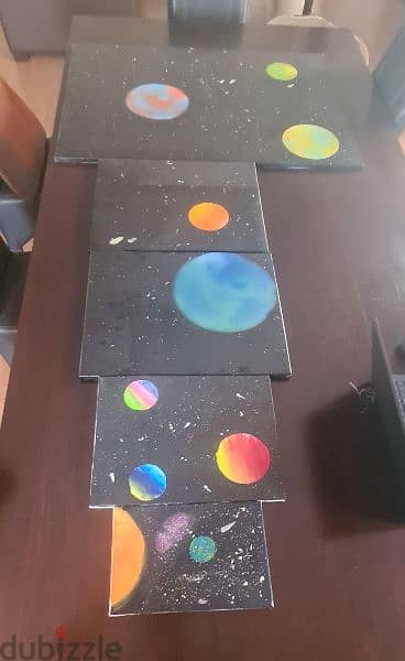 Solar System Canvas Paintings 2