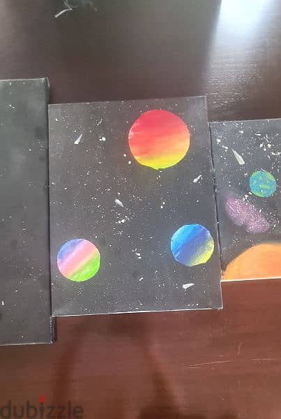 Solar System Canvas Paintings 4