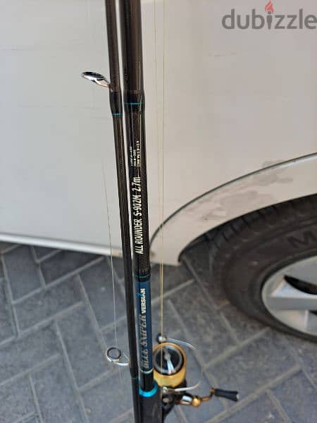fishing rods and fishing reels- med set up & ultraligh UL set up/ 1