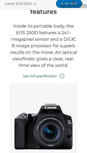 Canon camera EOS 250D 3