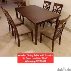 Wooden Dining Table andd other items for sale with Delivery