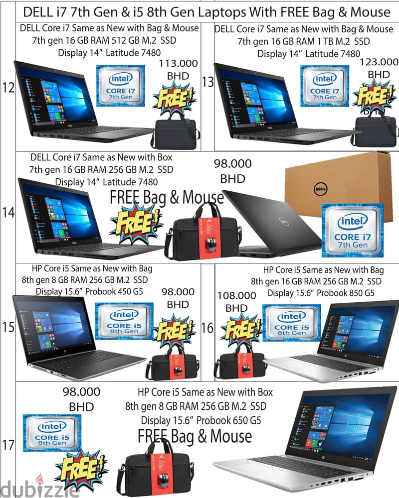 DELL,Acer & Lenovo Laptops In Low Price Core I7,i5 8th,7th & 6th Gen 1