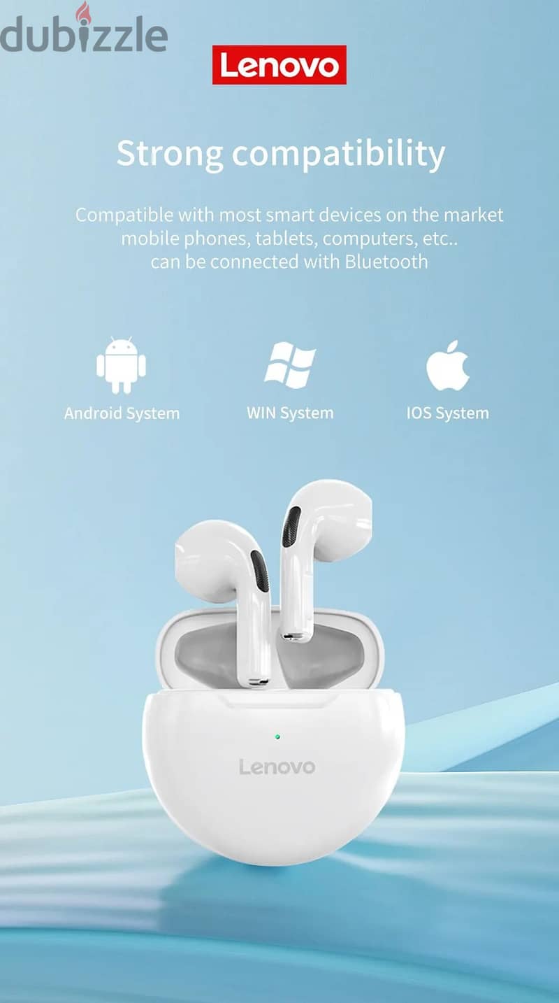 Brand New Lenovo Wireless EarBuds TWS 5.0 for just 5.99BD 8