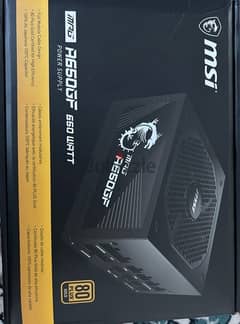 The power supply msi 650w new 0