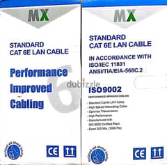 MX 305M CAT6 UTP Cable (Full Copper)- Brand New 0