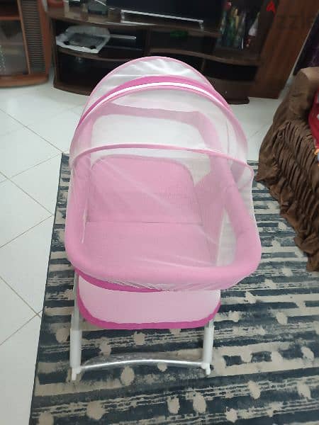 Baby cradle (Foldable) Pink 2