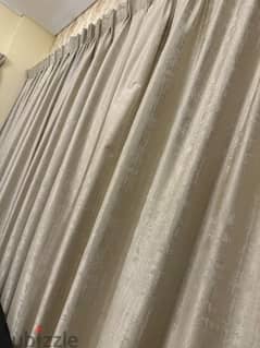 curtain for sale in very good condition , color: beige
