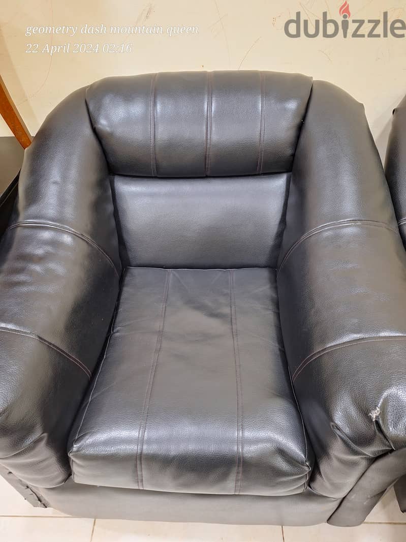 Leather sofa set 40BD 1