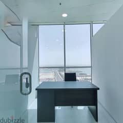 Brilliant Office space with sea view?for rent in Seef in adliya 103bd