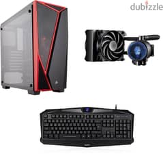 Accessories Case, Liquid Cooler, 7 Color RGB Keyboard for Sale