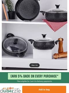 7 piece Granite cookware set Brand New Excellent quality