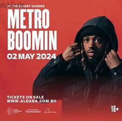 METRO BOOMIN TICKETS  1st may
