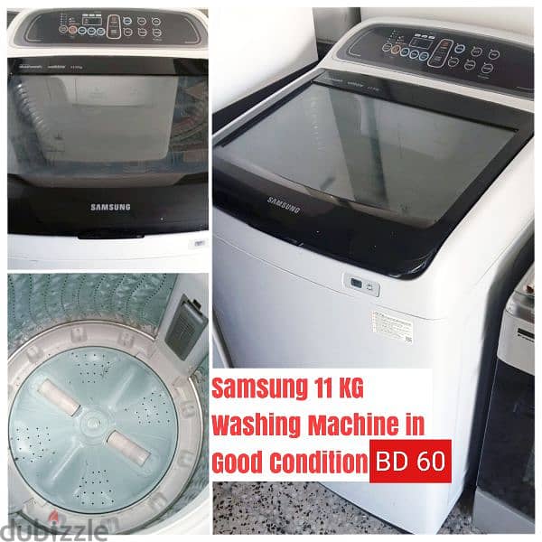 washing machine and frg for sale with Delivery 9