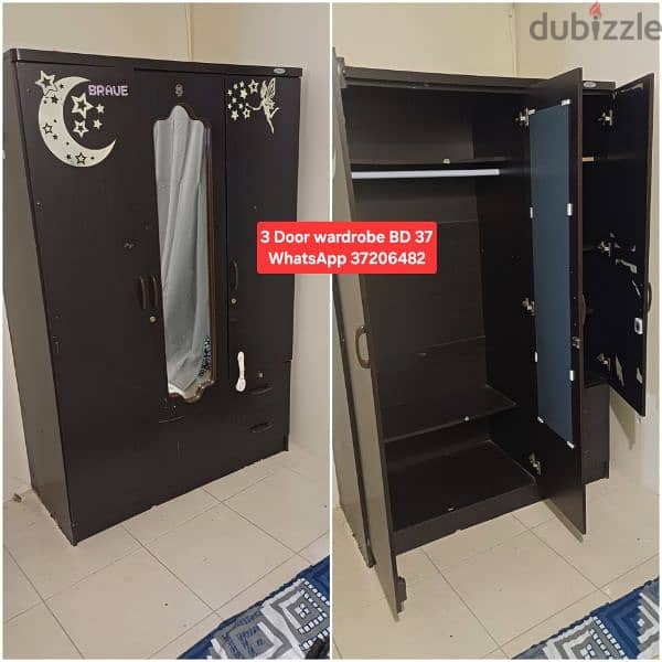 3 Door large size wardrobe and other items for sale with Delivery 7