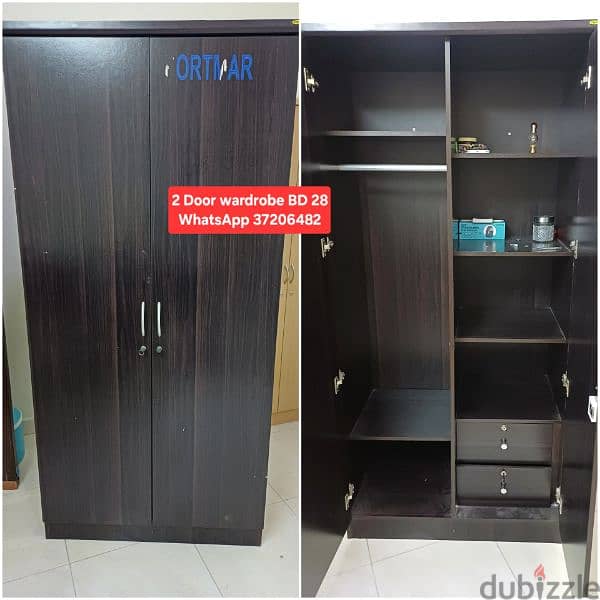 3 Door large size wardrobe and other items for sale with Delivery 15