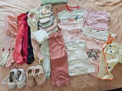 Clothes and shoes for girl 12-24 months