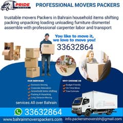 We Are Pride Movers & Packers In Bahrain

33632864 WhatsApp 0