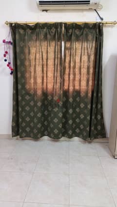 Olive Green Curtains With Rods