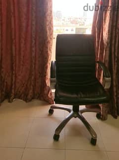 Leather seated comfortable chair for sale