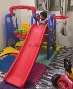 indoor slide and swing