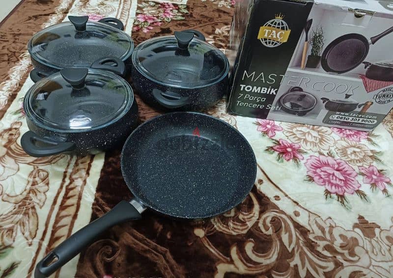 7 piece Granite cookware set Brand New Excellent quality 2