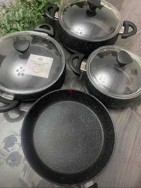 7 piece Granite cookware set Brand New Excellent quality 3