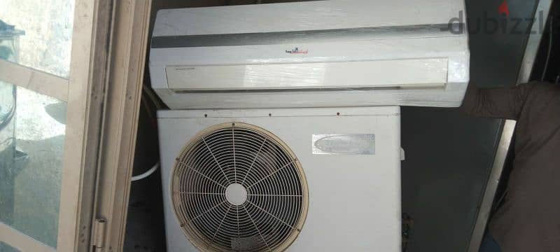 Split ac Available for sale 95 bd with fixing 4 Metor coper pipe 1