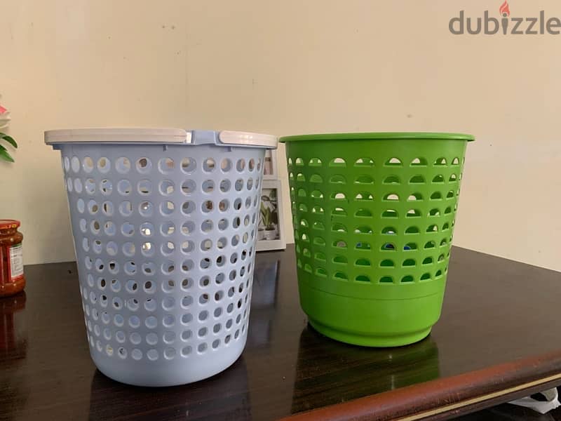 2 basin + 3 bucket + 2 dust bin for sale 1