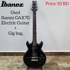 Used Ibanez GAX70 Electric Guitar + Gig bag.