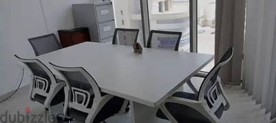 office chair and table 0