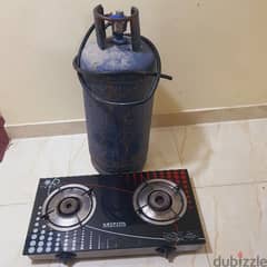 cont(36216143) Kingdom gas cylinder with regulator and stove in workin