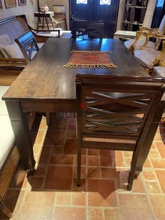 للبيع طاولة طعام خشب - For sale wooden dining table 0