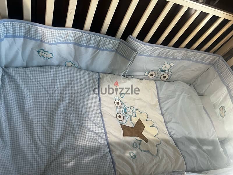 bby crib with mattress and duvet 3